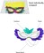 4E's Novelty 12 Pack Bulk Mardi Gras Masks With Feathers for Adult Men Women, Masquerade Party Masks for Mardi Gras Outfit Accessories